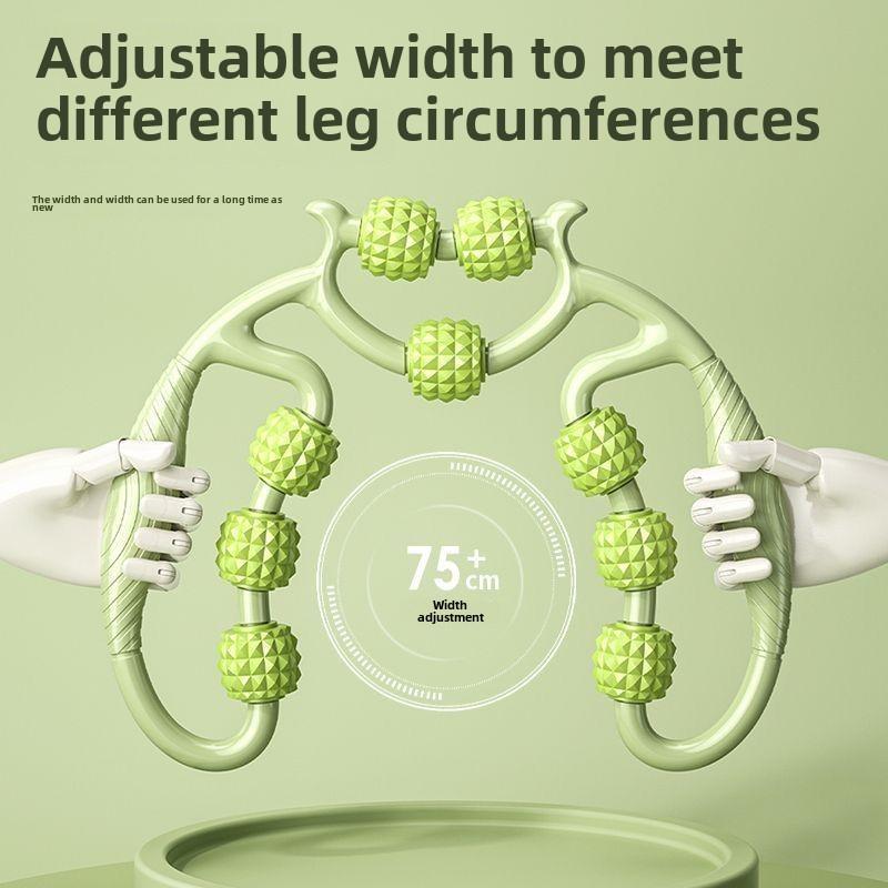 High Quality Nine Wheel Circular Leg Clamp, Thigh Muscle Relaxor, Leg Stretching Massager, Beautiful Leg Yoga Massage Roller