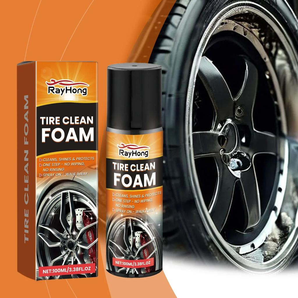 100ml Professional Car Wheel & Tire Cleaner For Alloy Rims, Brake Dust & Stain Removal, Safe For Daily Maintenance Amagi