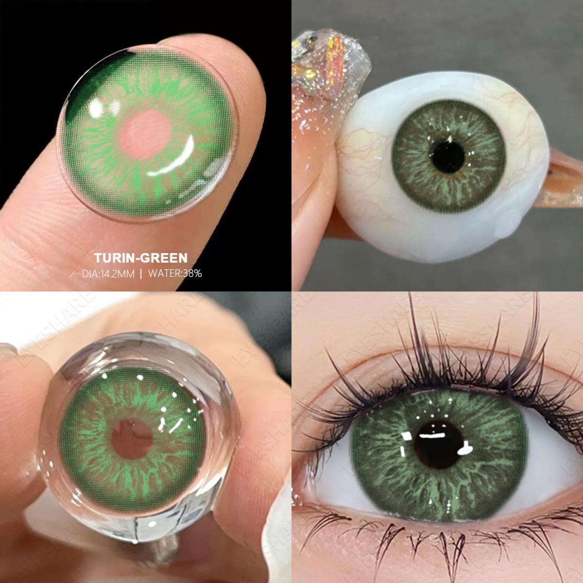 

Eyeshare Новые цветные контактные линзы, линзы для очков звездно-голубого цвета, контактные линзы цвета розового шоколада, фиолетово-серые линзы для очков 1 пара