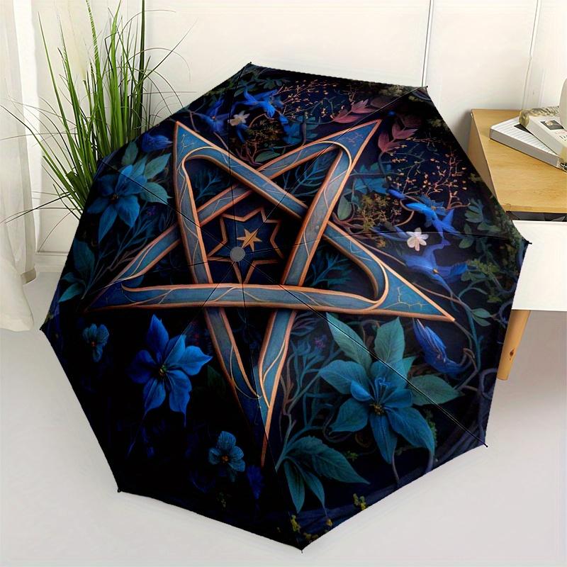

Enchanted Pentagram Mandala Wall Art Decor Umbrella, Christmas Gift Y354