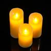 1 or 3 Pieces Flameless LED Rechargeable Candles With USB,Moving Wick Dancing Flame Pillar Candles 3/4/5 Inch Height