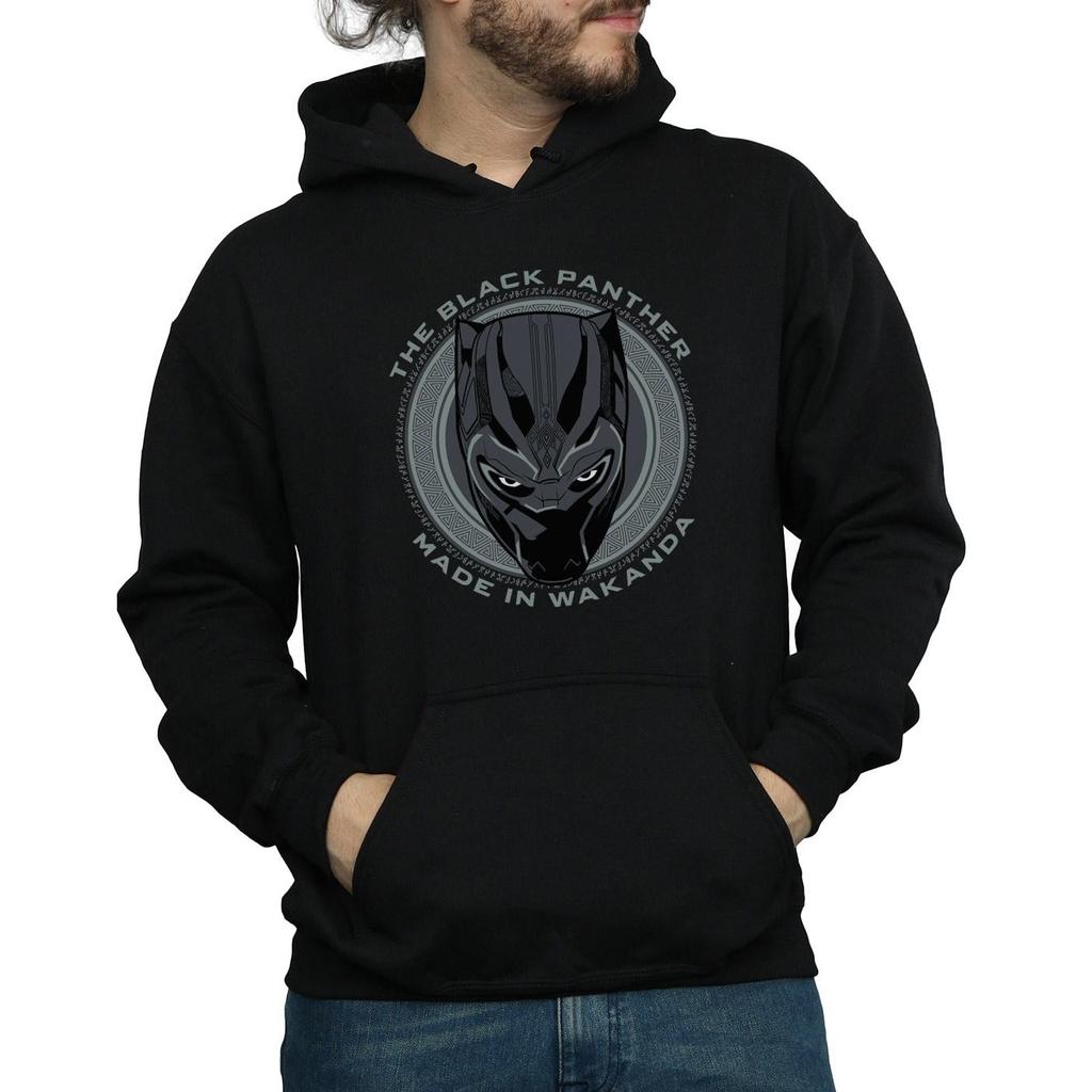 Black Panther Herren-Kapuzenpullover aus Wakanda-Baumwolle