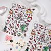 Embossed Hello Kitty Christmas Nail Art Stickers - Cute Trees & Snowflakes