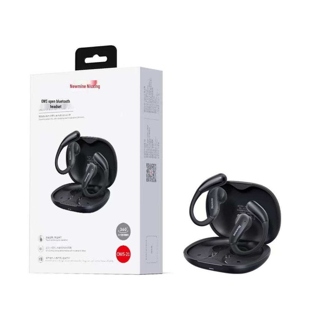 Newman OWS-21 Ear-hanging Bluetooth Earphones: Lightweight Design, Bluetooth 6.0, Ultra-long Standby.