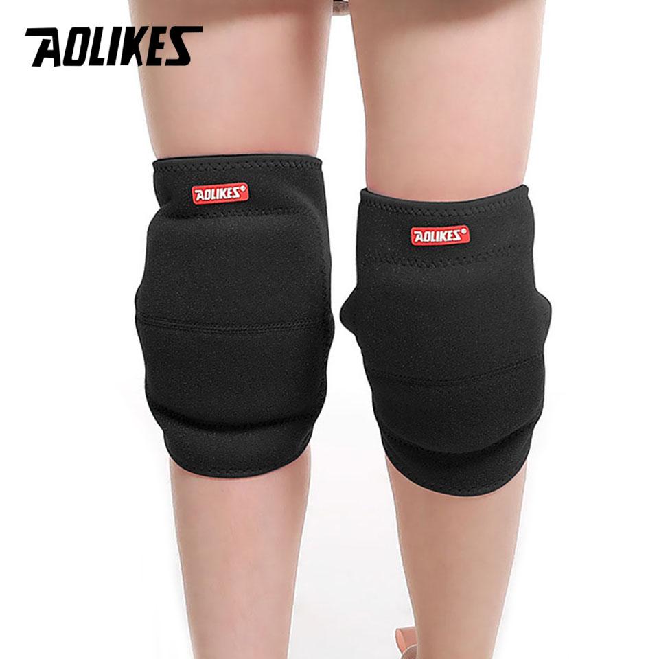 

AOLIKES 1 Pair Kids Dance Volleyball Tennis Knee Pads Baby Crawling Safety Knee Support Sport Kneepads Children Knee Protection S--2-6 year чорний