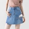 Women's High-Waisted Retro Pocket Denim Shorts