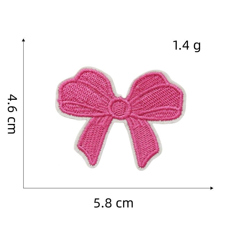Pink Cartoon Girl Cloth Sticker Doll Computer Embroidery Label Clothing Accessories Cloth Embroidery Hole Patch