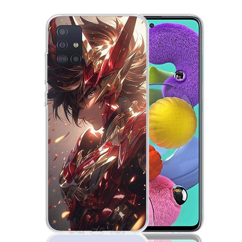 Saint Seiya Cool Phone Case For Samsung Galaxy A52 A32 A22 A12 A02S A50S A30S A51 A31 AA71 Note 20 Ultra 10 S10 Plus Galaxy A52