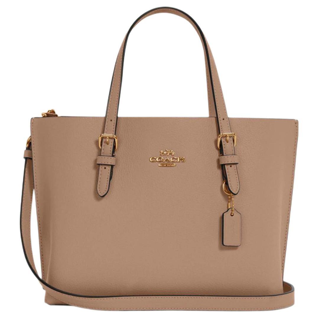COACH Mollie Zip Closure Grain Leather
