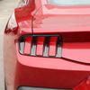 Kryty zadních světel auta, ABS dekorace pro Ford Mustang 2024 Up, vnější doplňky, karbonová vlákna, černá