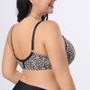 D-G Cup Hot-selling Leopard Print Large Size Gathered with Steel Rim Upper Support Bra Sexy Back Underwear
