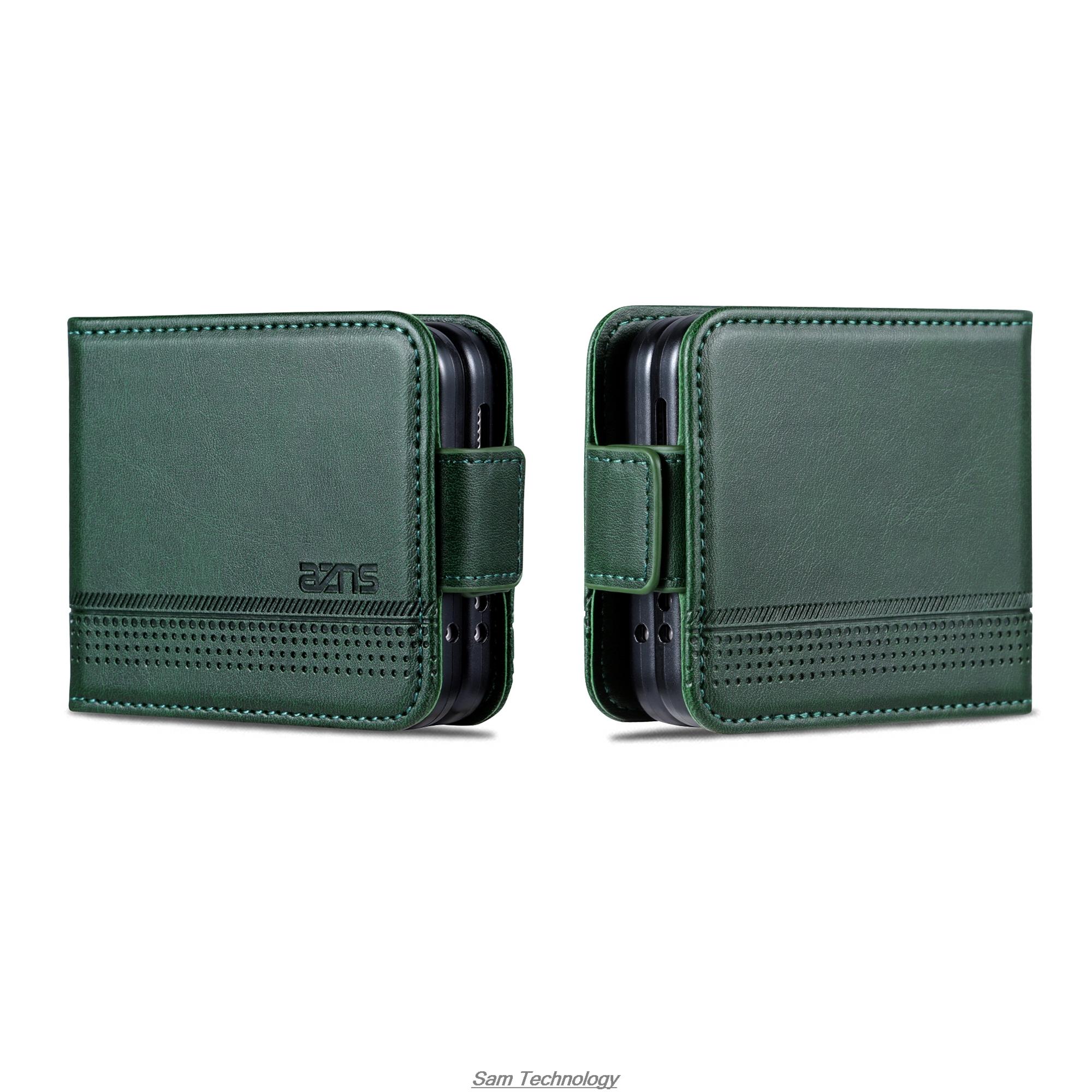 

Роскошный магнитный адсорбционный кожаный чехол для Samsung Galaxy Z Flip 6 / Z Flip6 Flip Cover Защитный чехол Fundas Coque for Galaxy Z Flip 6