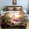 Flamingo Water Scenery. Bedding Duvet Cover Sets Duvet Covers Pillowcases Gifts (1 * Duvet Cover 2 * Pillowcases, Without Duvet Insert)