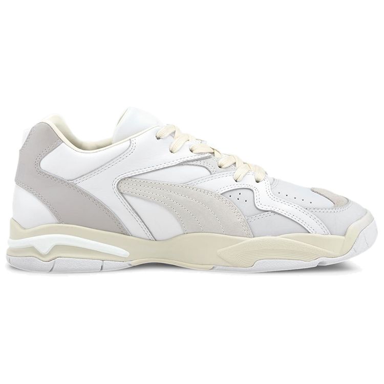 Puma Performer Low Top Tennis Shoes Unisex Sneakers White Gray 374101-01