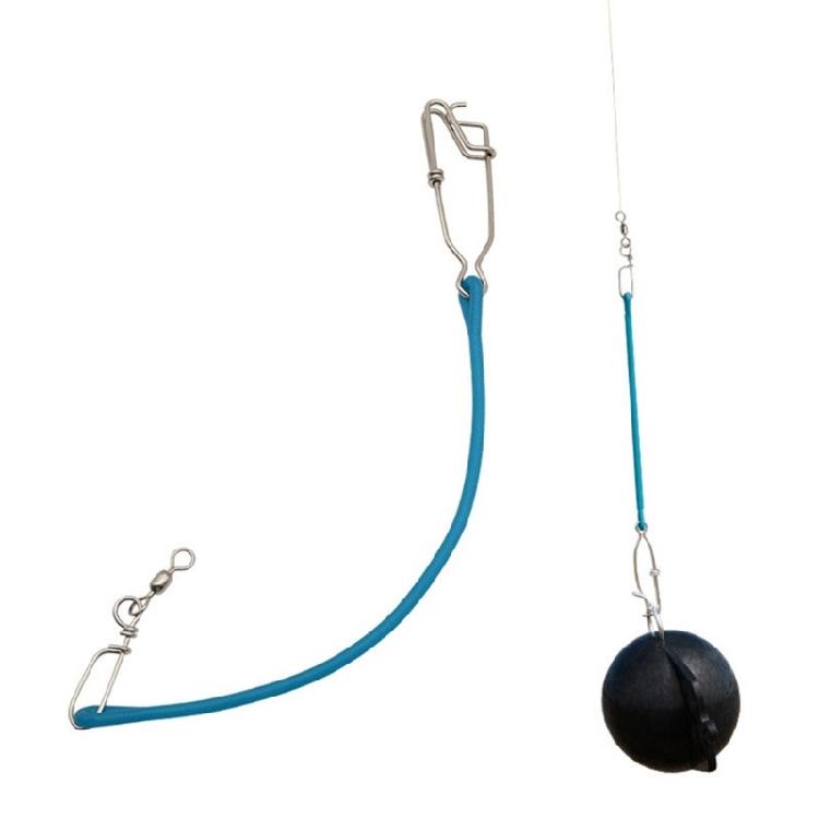 Attrezzatura da Pesca in Acqua Profonda Girelle con Corpo Elastico Ammortizzatori con Design a Doppio Moschettone Resistenza alla Corrosione per Acqua Salata