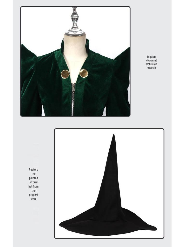 Harry Potter Minerva McGonagall Hogwarts Rektor Cosplay Robe Kostym