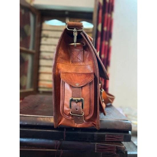 Mens Vintage " Leather Messenger New Shoulder Laptop Bag Briefcase