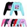 5025 Kids Girls Rumi Zoey Mira Printed Casual Long Sleeves Round Neck Sweatshirt Top