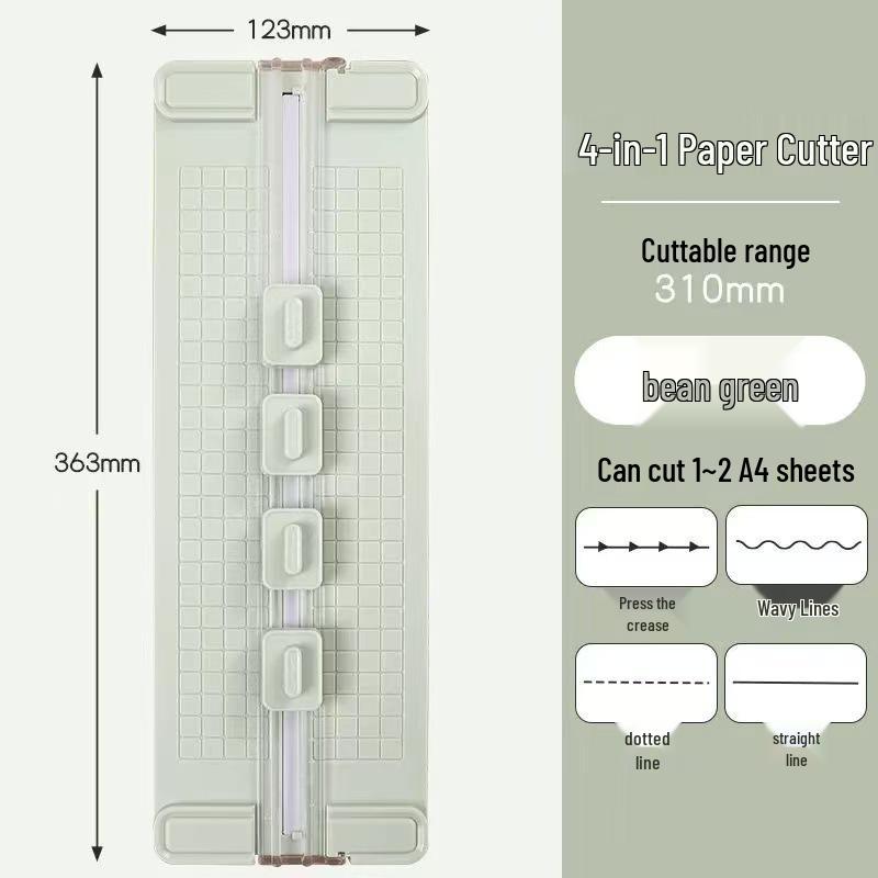 4-in-1 Multifunctional A4 Paper Cutter with Switchable Blades for Photo and Card Cutting