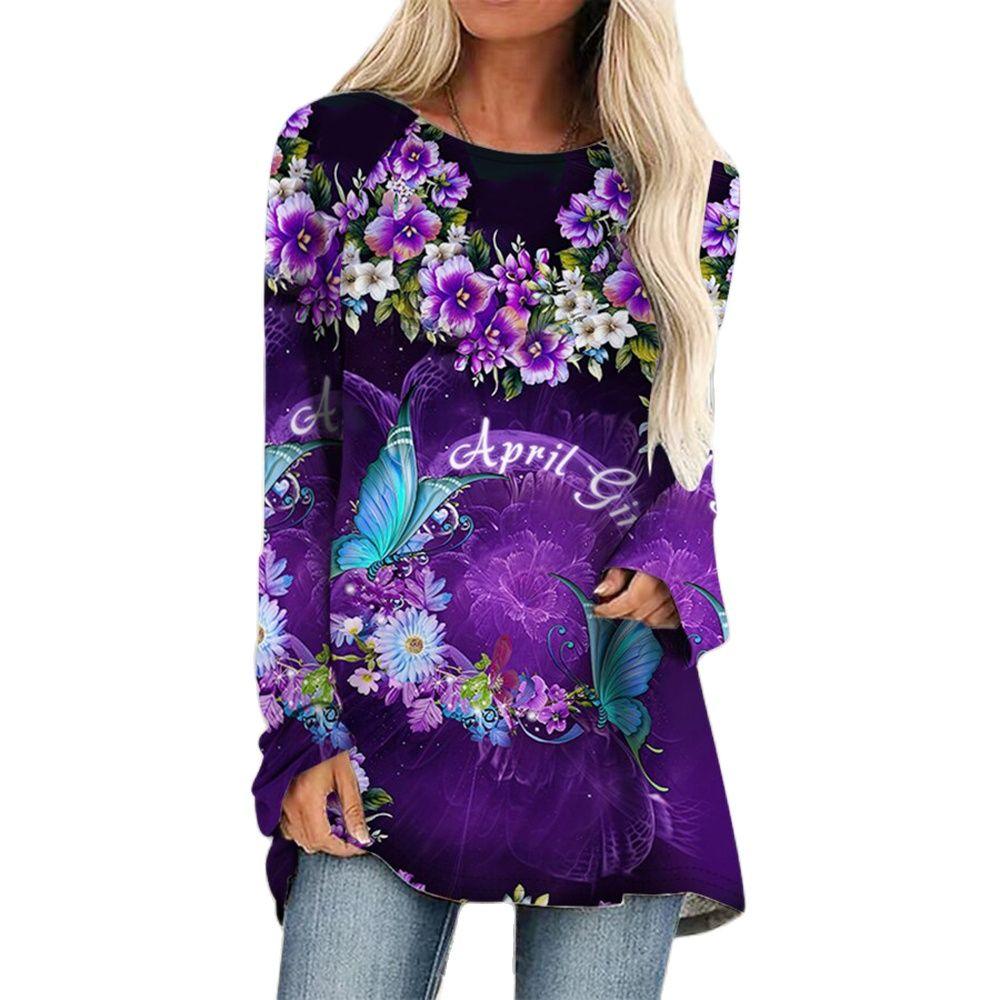 Móda Ženy Letní tričko Barevné tričko s potiskem motýla Outdoorové tričko s kulatým výstřihem volné Dámské Top Oblečení Plus velikosti S-5xl