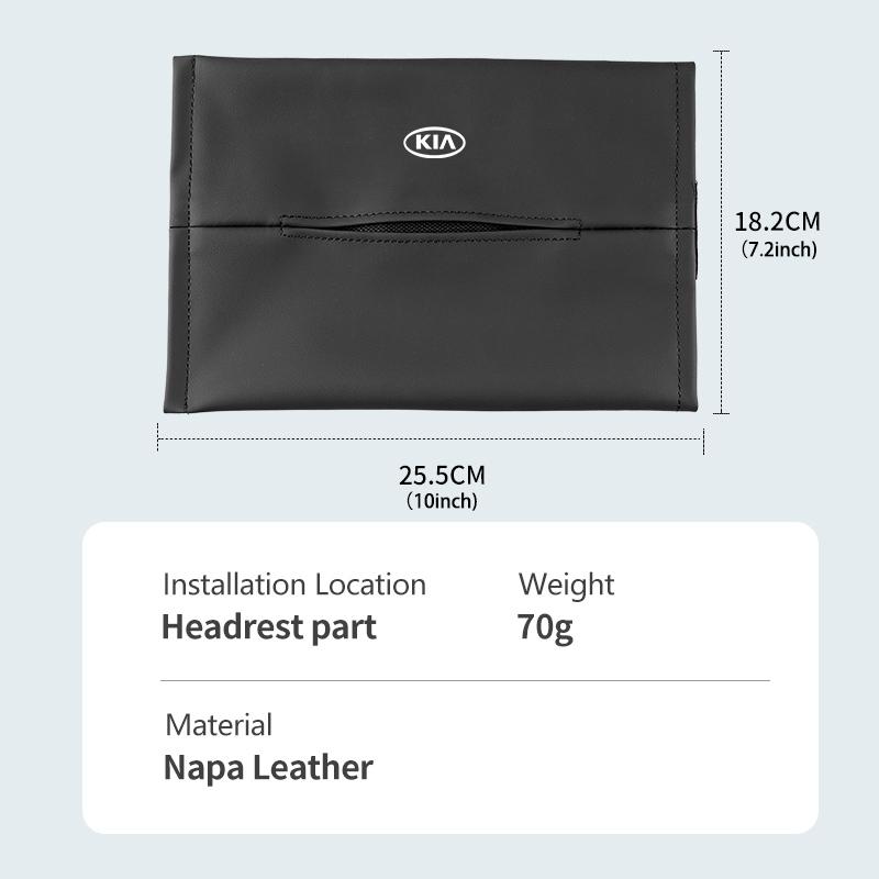 Car Paper Towel Box Sun Visor Hanging Tissue Storage Box For KIA Cerato Proceed Venga Stonic Picanto Sorento Stinger Ymrjb44