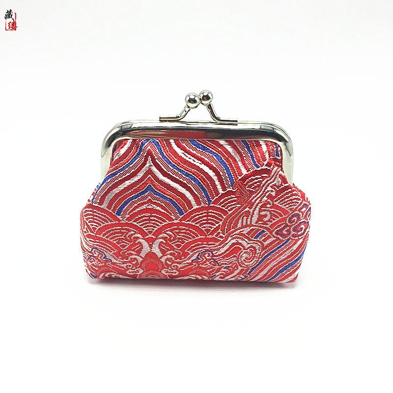 Морской утес ретро этнический стиль однослойная сумка с меняющимся замком женская короткая сумка-клатч красный