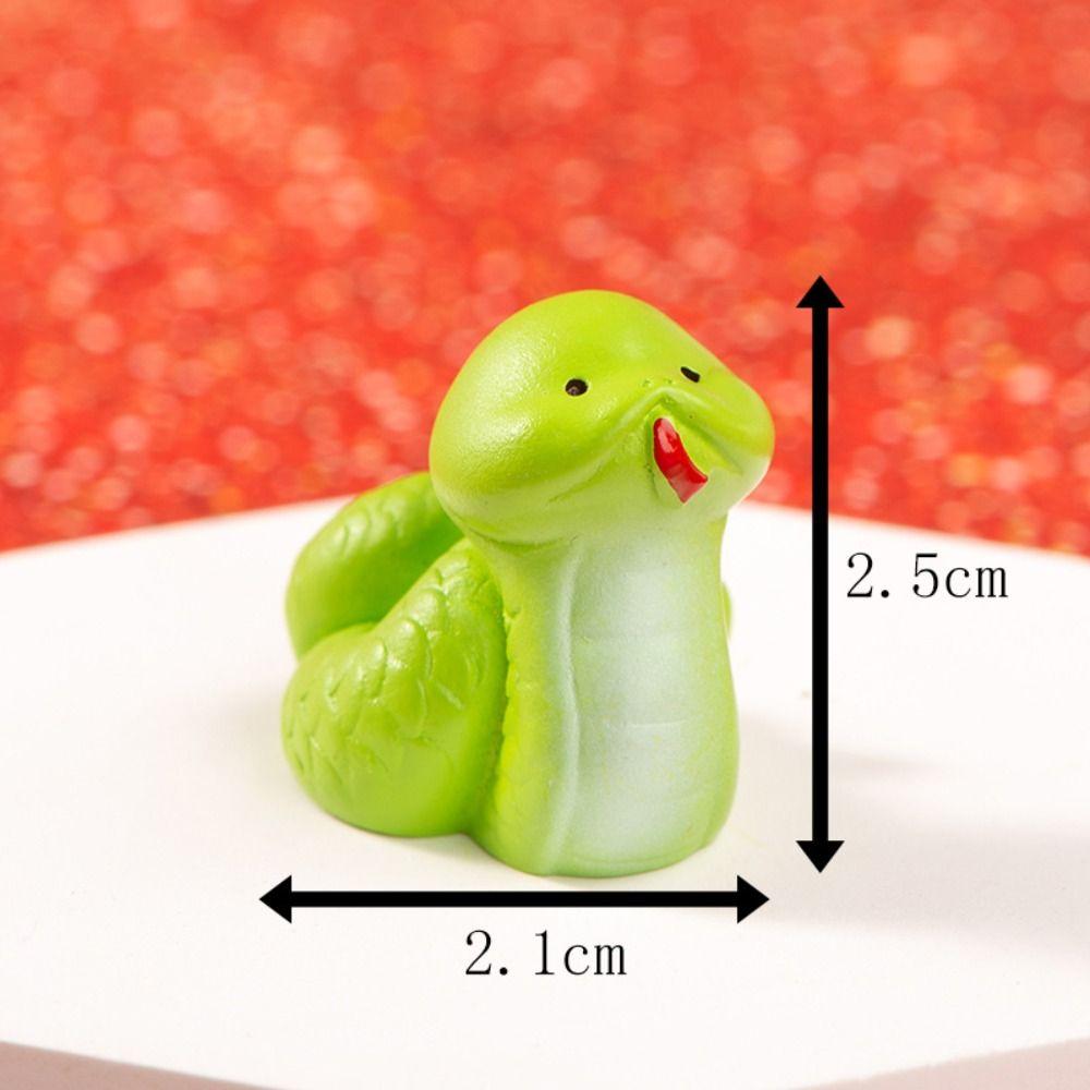 Cute Mini Twelve Zodiac Figurines DIY Resin Crafts Zodiac Figurines Miniature Cartoon Handmade Micro Landscape Decoration
