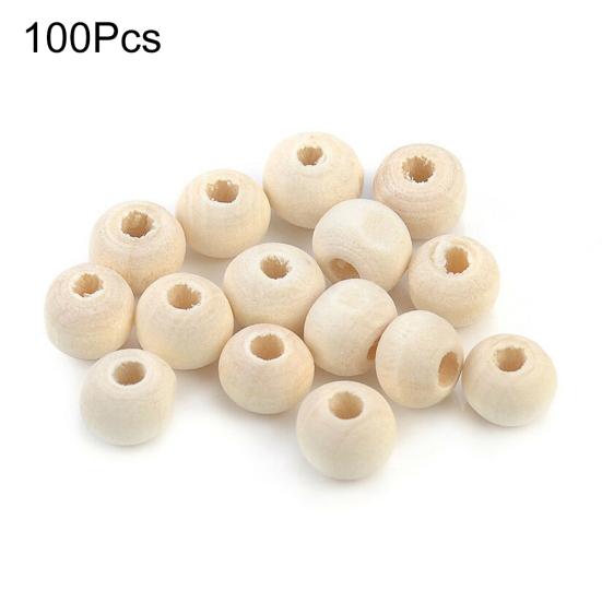 

100 шт. 6/8/10/12/14 мм деревянные бусины для самостоятельного изготовления ювелирных изделий, серег, браслетов 6mm