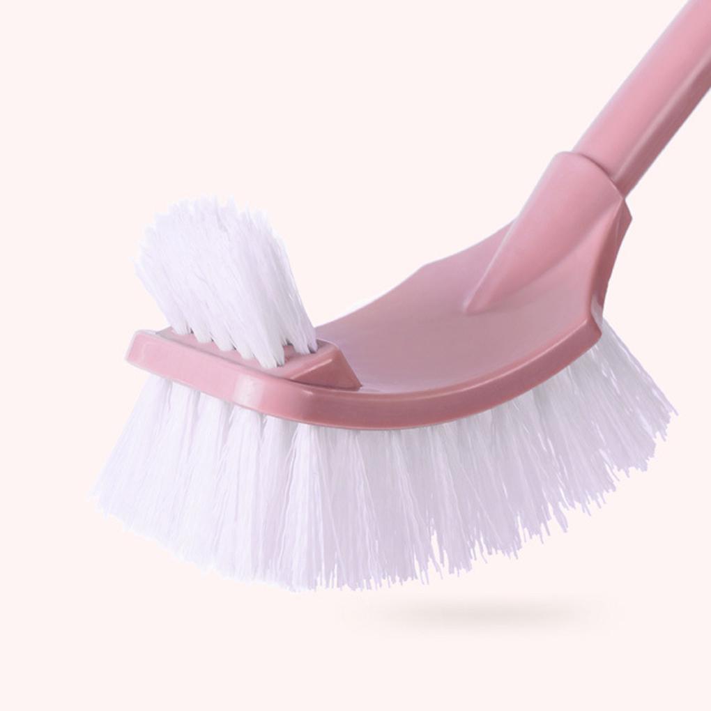 Home Office Bathroom Toilet Brush Set Strong Bristles Good Grips Compact Long Brush Heavy Base