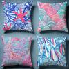 Stylish LLilly Pulitzerable Cushion Cover Soft Decorative Pillow Case Suitable for Bedroom Sofa Car Travel Use