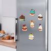 3D Cupcake Fridge Magnet Simulation Dessert Resin Refrigerator Magnet Home Office Kitchen Locker Simulation Food Decoration