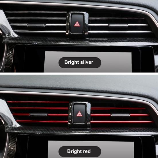 10 Stück Luft-PVC-U-Entlüftungsstreifen, flexible Form, universelles Klimaanlagen-Auslassgitter