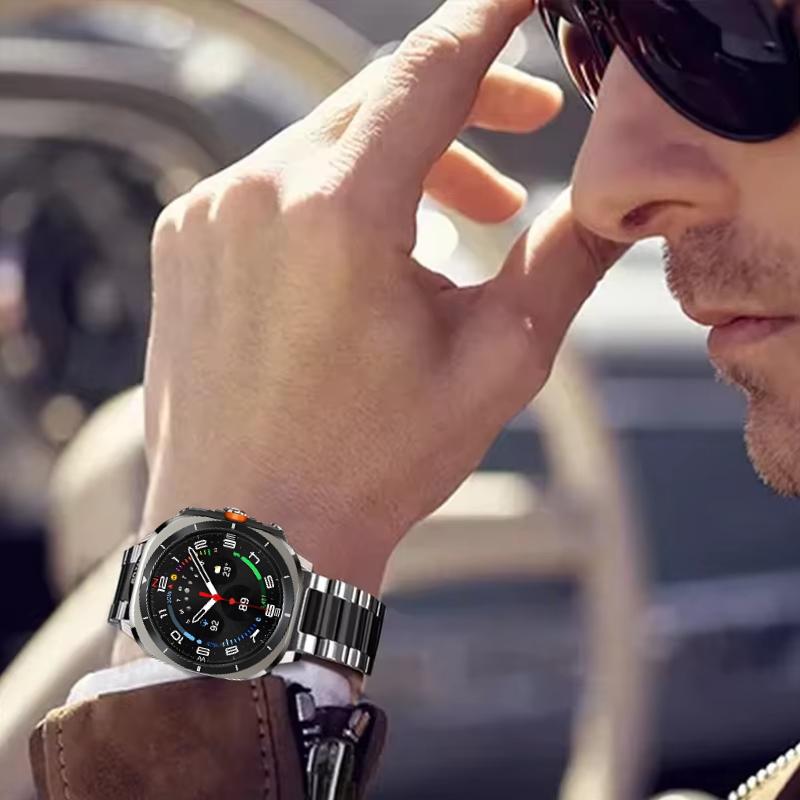 ONEMetal Band for Samsung Galaxy Watch Ultra Strap 47mm Bracelet Coorea for Samsung Galaxy Watch 8 44 40mm/8 Classic 46mm WatchbandMN