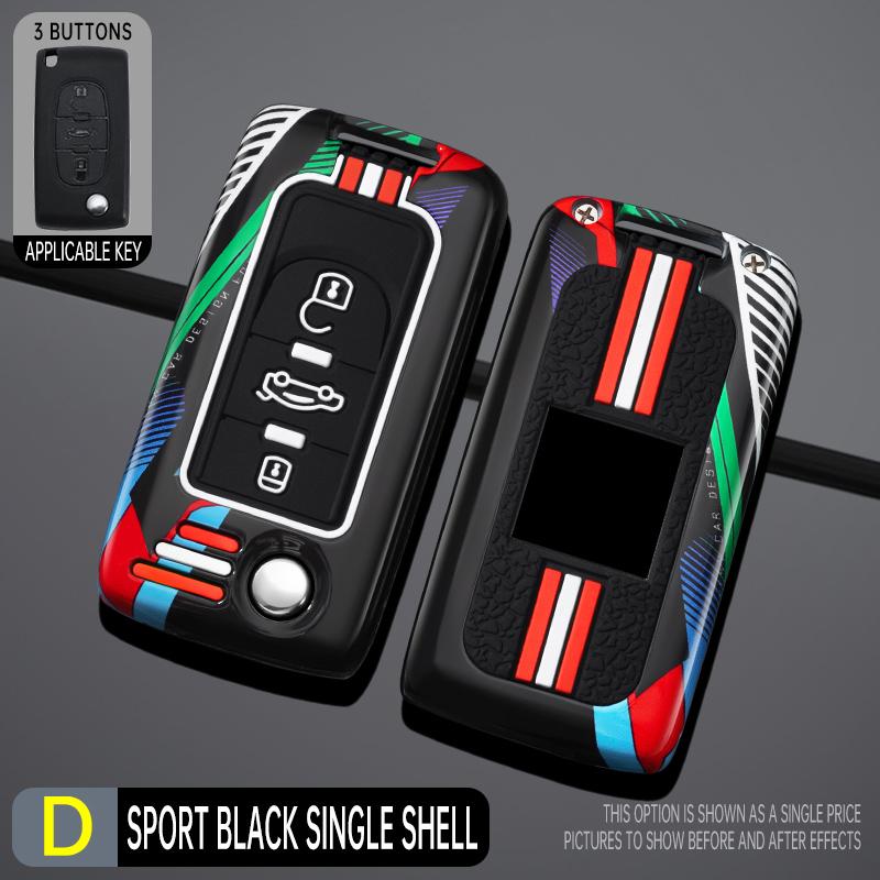 

Car Remote Key Case Cover Protective Shell Fob for Peugeot 107 207 307 308 407 607 3008 5008 for Citroen Xsara Picasso C5 C6 C8