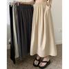 Spring Summer Women Colorful Long Skirts Girls Versatile Comfortable Elastic Dress Female Concise Leisure Vacation Skirts