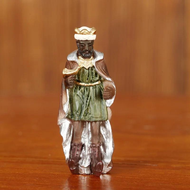 11 szt./ Zestaw Narodziny Chrystusa Jezusa Ornamenty Prezenty Scena Bożego Narodzenia Rzemiosło Żywica Dekoracja Bożonarodzeniowa Żłóbek Figurki Katolickie