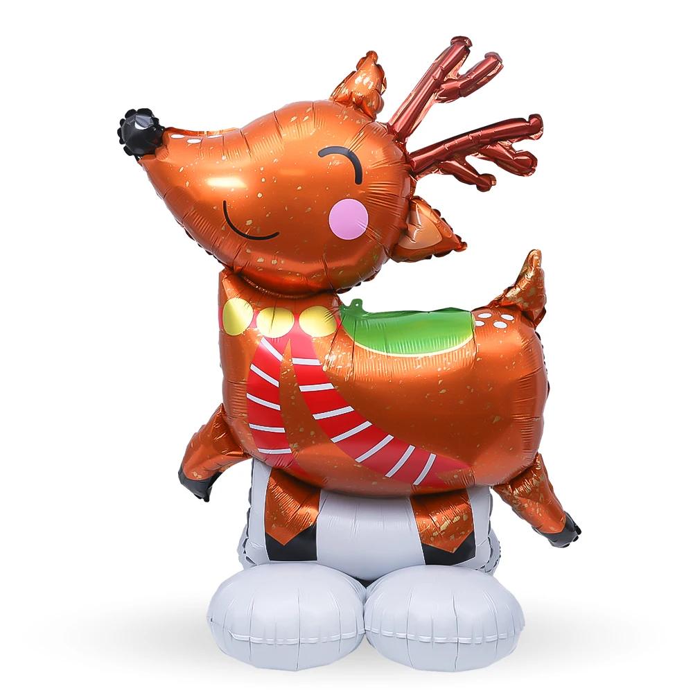 

4D большой рождественский стоячий воздушный шар Санта-Клаус Снеговик Рождественская елка Воздушный шар Рождественская вечеринка Украшения для дома Навидад 2025 Новый год Other