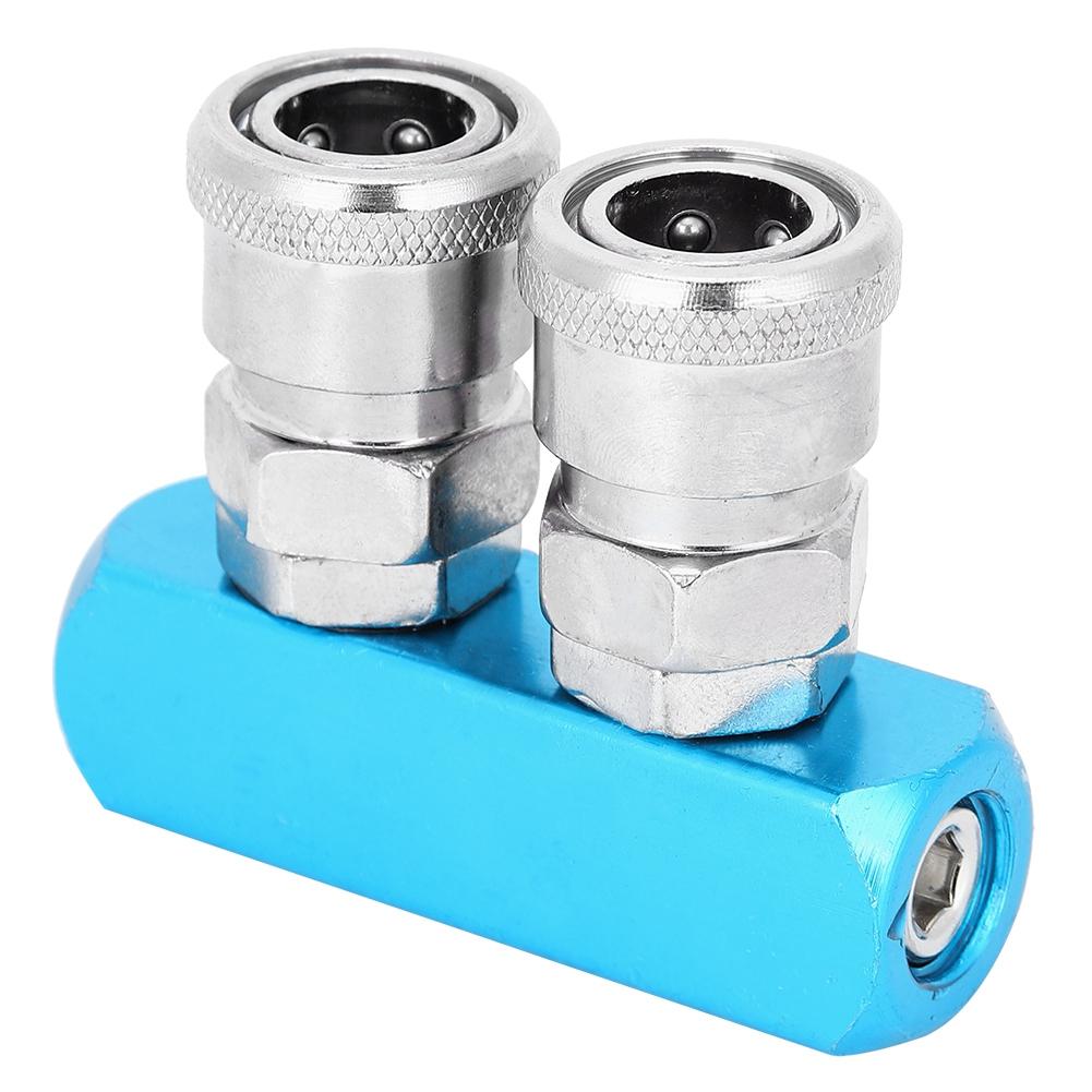Air Compressor Quick Connector Coupler Pneumatic Fittings Aluminum Alloy Push‑in Connection