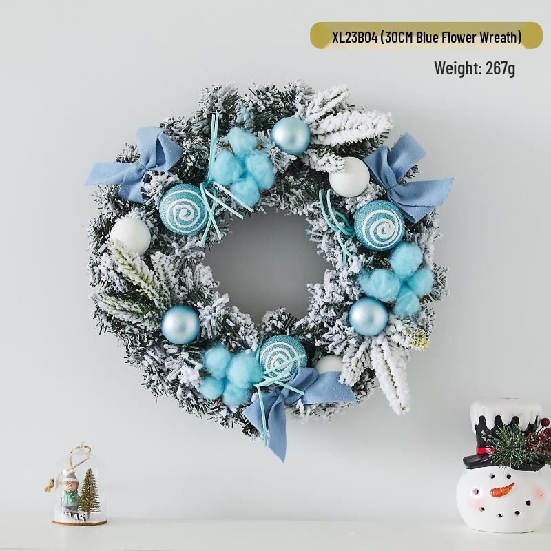 Creative Christmas Door & Window Wreath - Rattan Wall Hanging Ornament for Holiday Decor