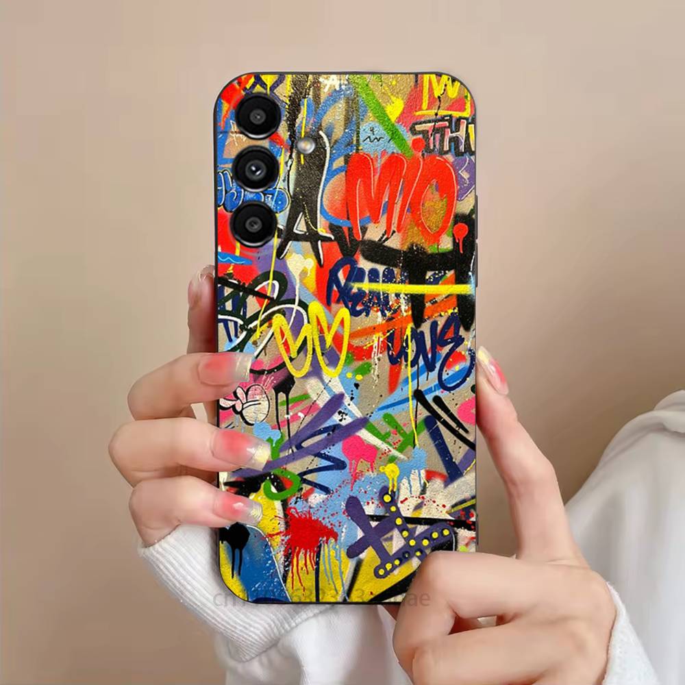 

Colorful graffiti Phone Case For Samsung Galaxy S21 22 23 24 S25 Ultra PlusS20 FE S10 Plus Cover Funda SamsungS24