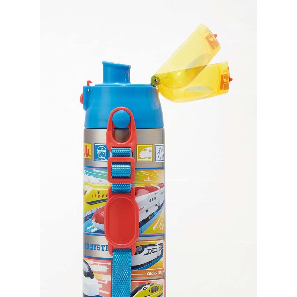 Skater 2way Stainless Steel Water Bottle Direct Drinking 580ml Cup Drinking 570ml Plarail 24 Lightweight Type Boys Cool Children's Child-friendly