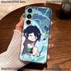 G-Genshin Impact Venti Barbatos Phone Case For Samsung S30,23,21,22,20, FE lite,S10,9,8,7 PIus Note20ultra Soft Transparent