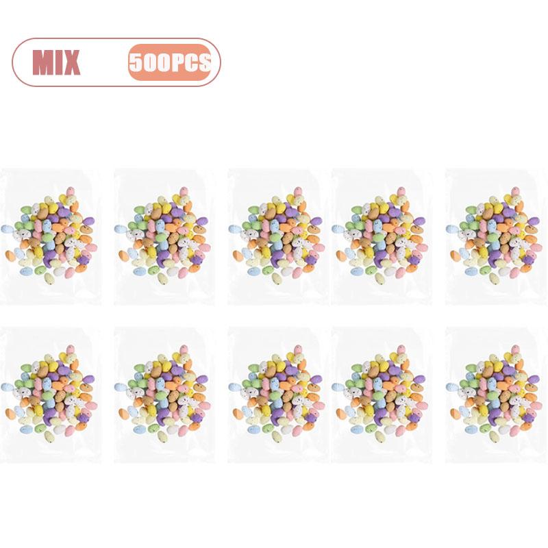 50-500PCS Easter Mini Colored Eggs Realistic Speckled Dove Eggs Desktop Ornaments Landscape Arrangement Wreath DIY Accessories