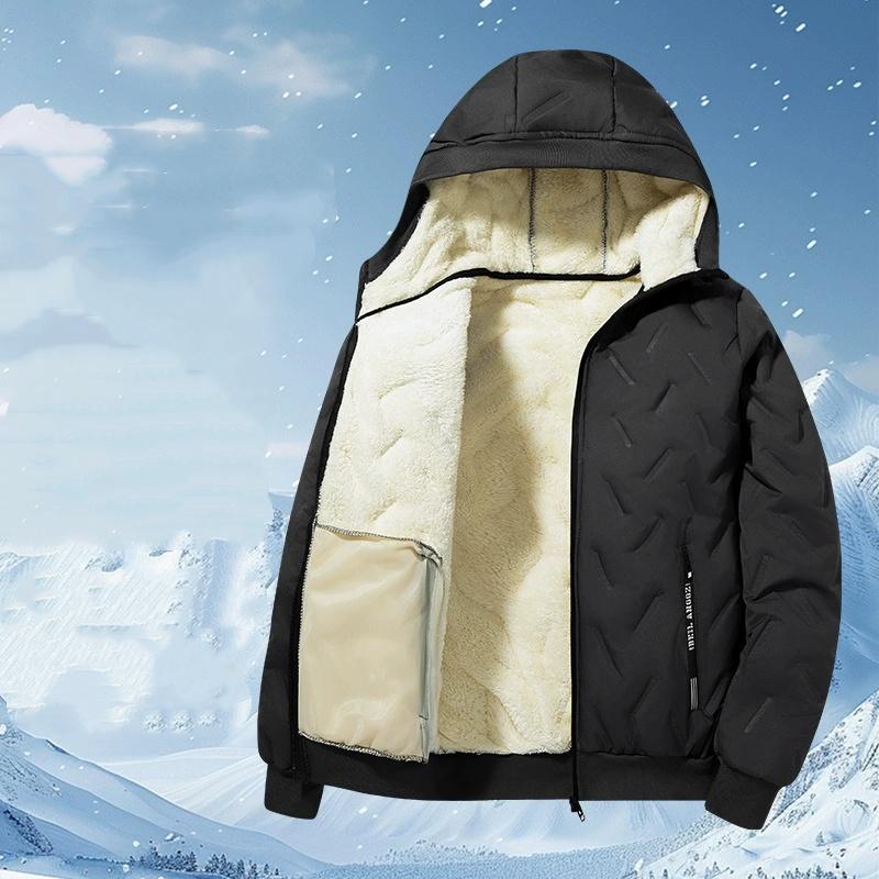 Plus Size Autumn and Winter Men's Warm Three-piece/two-piece Lamb Fleece Vest+Jacket+Cotton Trousers/Jacket+Cotton Trousers 7XL