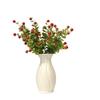 Artificial Eucalyptus Foliage with Red Berries 35.5cm for For wedding Decoration Photography Prop Event Home Commercial Display