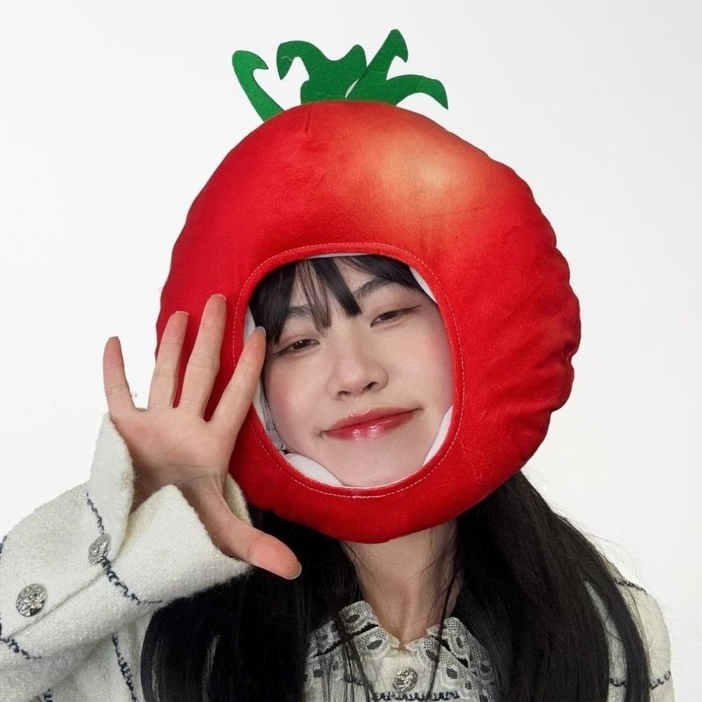 Playful Fruit and Vegetable Hat Thick Pullover Cap Mushroom Nutrition Month Hat  Photography Props