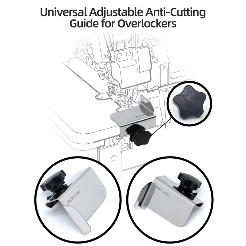 Industrial Overlock Sewing Machine Hemmer Guider Heavy Duty Metal Upper Sleeve Rule Seam Guide for Industrial Sewing Scenarios