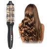 Dual PTC Fast Heat Hair Straightener Brush Comb 2 In 1 Ionic Ceramic Tourmaline Hot Brush LED Display US Warehouse Stock