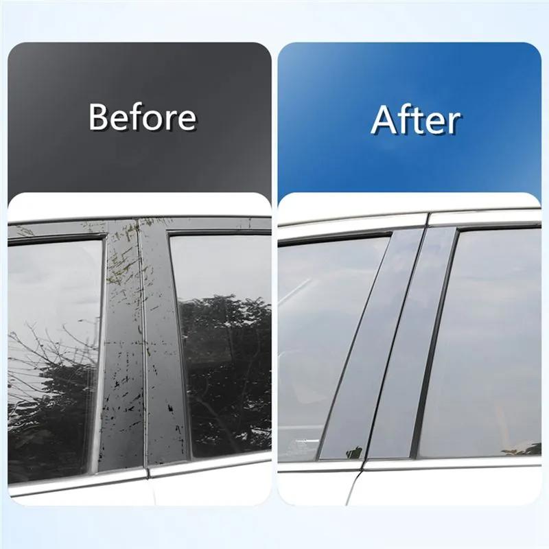 Glossy Black Window Door Deal B C Pillar Post Cover Sticker For Hyundai Kona Encino 2018-2022 2019 2020 2021 Interior Mirrors 6