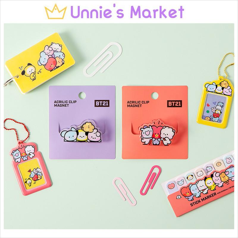 

BT21 Акриловый магнит-клипса + Бесплатный подарок